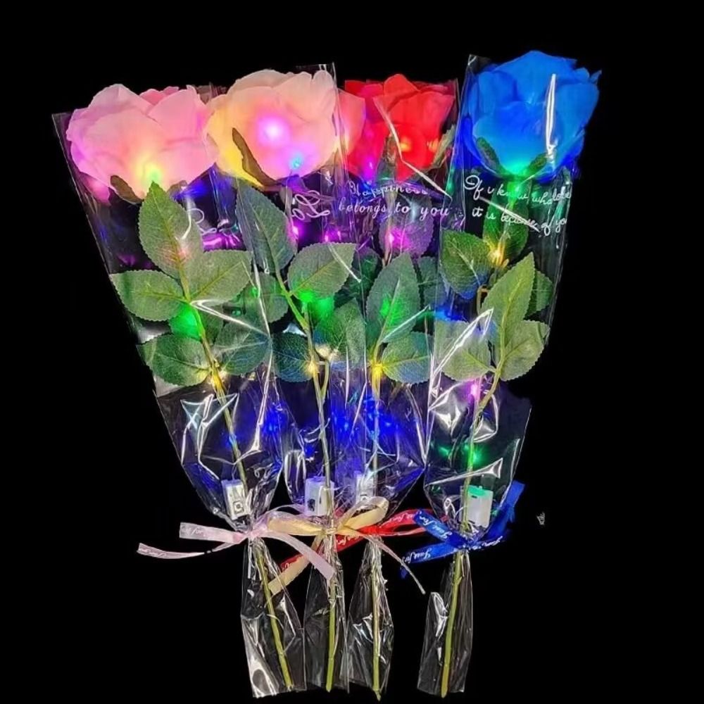 Glowing Artificial Rose Flower - Photography Lighting Simulation avis et prix