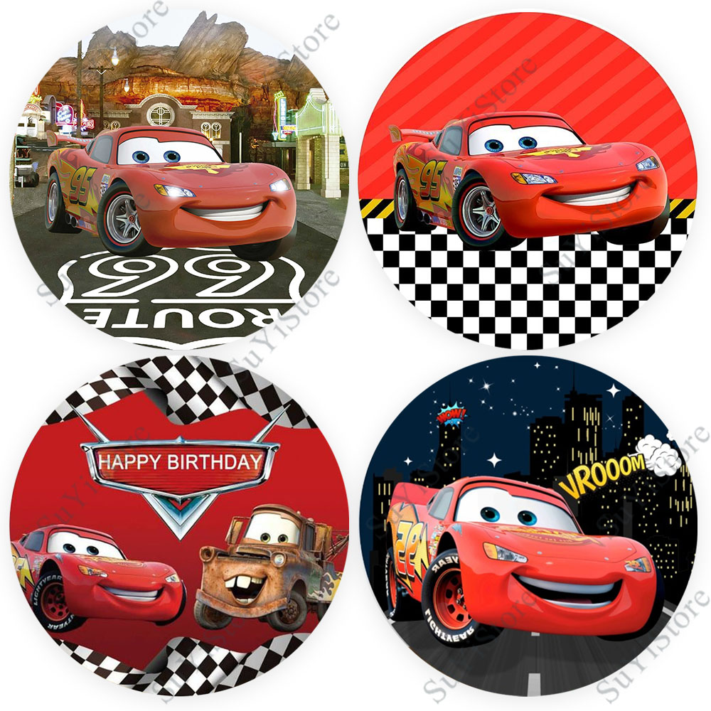 Pixar Cars Round Photo Backdro - Photography Lighting Backdrop avis et prix