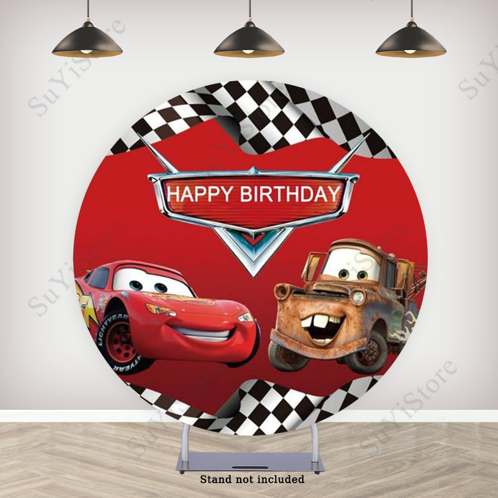 Pixar Cars Round Photo Backdro - Photography Lighting Backdrop avis et prix