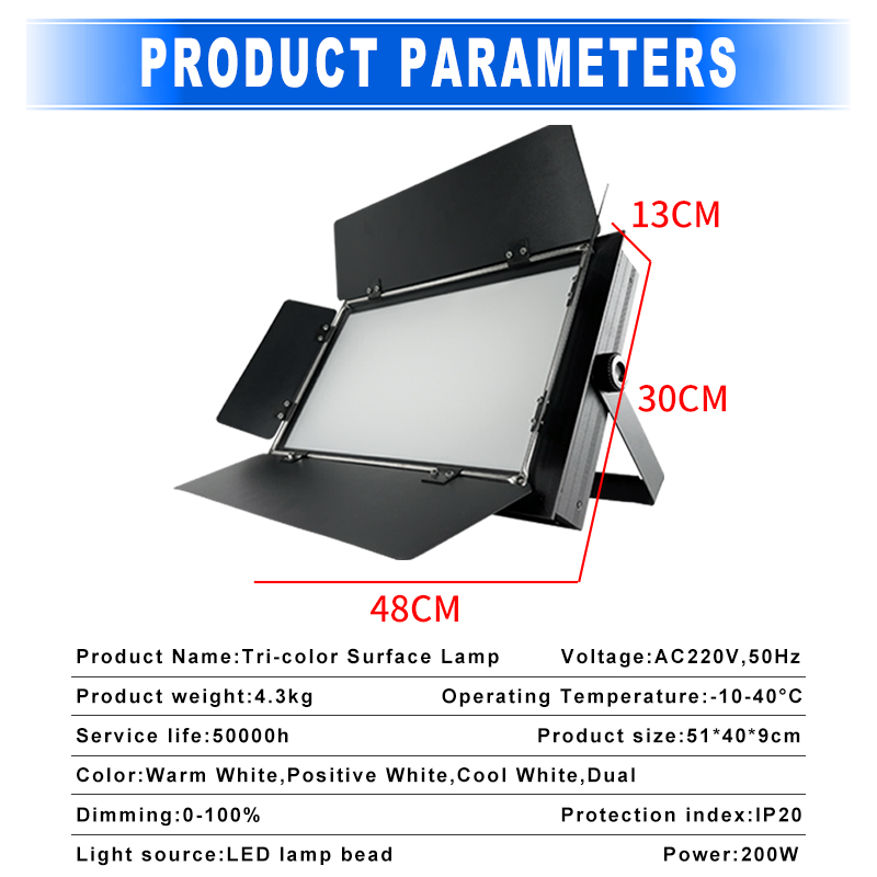 LED Fill Lamp Video Light Pane - Lighting Effect In Photography avis et prix