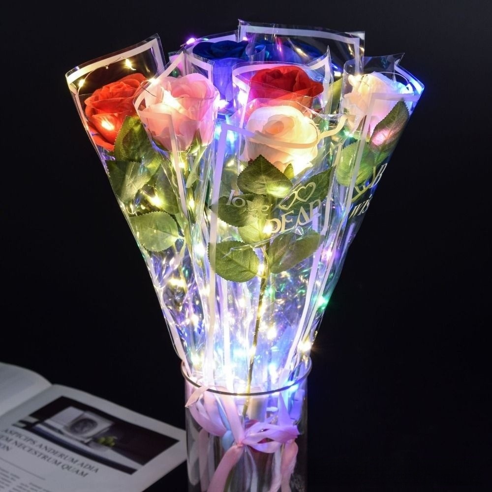 Glowing Artificial Rose Flower - Photography Lighting Simulation avis et prix