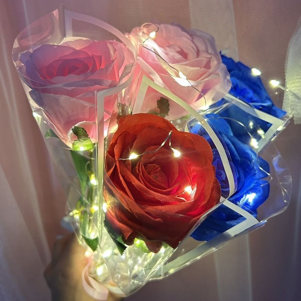 Glowing Artificial Rose Flower - Photography Lighting Simulation avis et prix