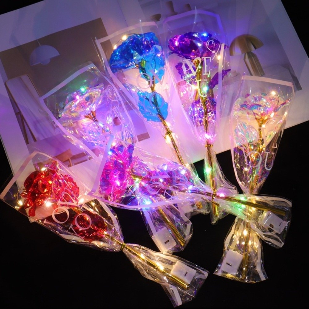 Glowing Gold Foil Rose Flower  - Photography Lighting Simulation avis et prix