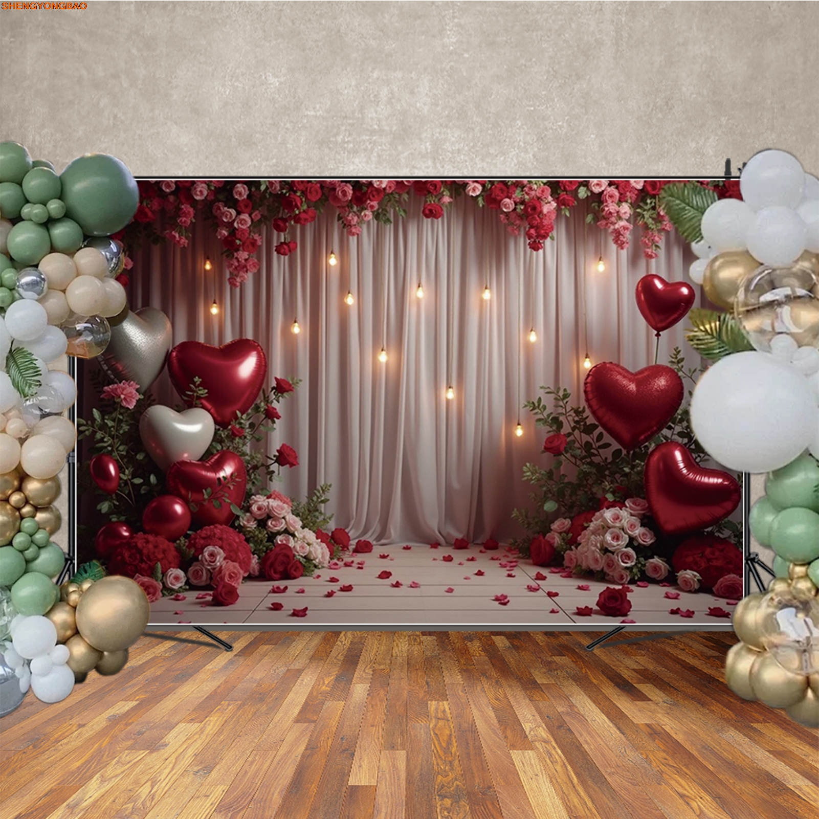 Valentines Lovers Day Backgrou - Photography Lighting White Background avis et prix