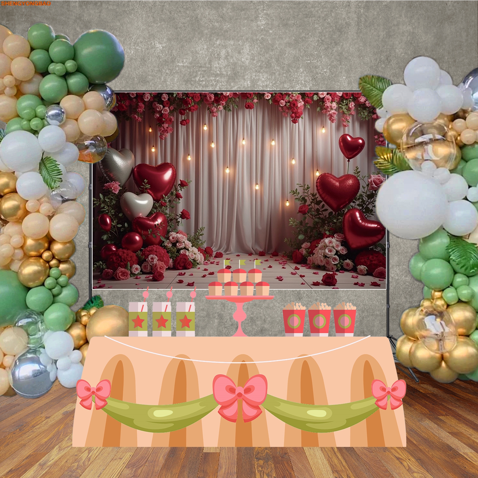 Valentines Lovers Day Backgrou - Photography Lighting White Background avis et prix