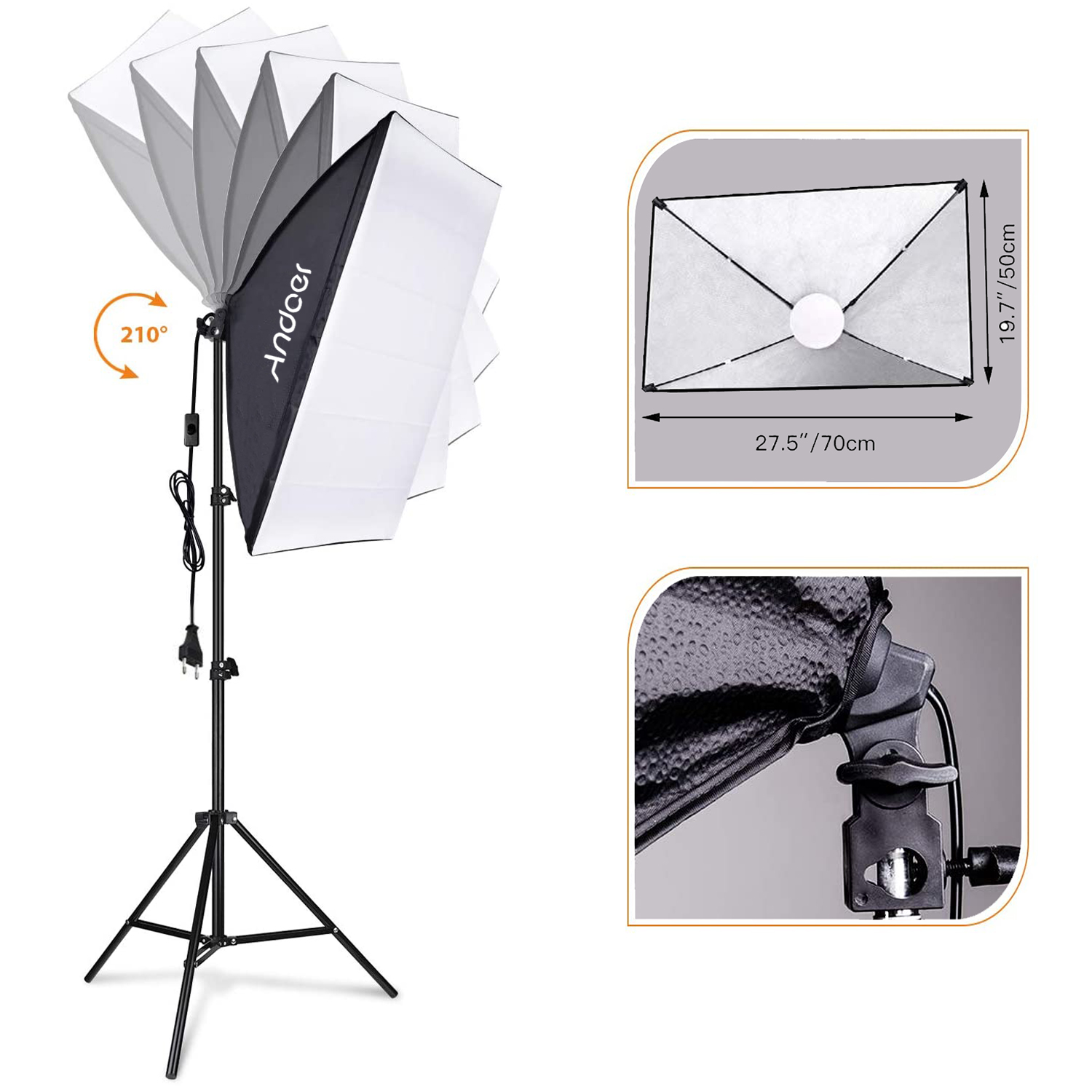 Andoer Softbox Lighting Set St - Photography Video Lighting Kit avis et prix