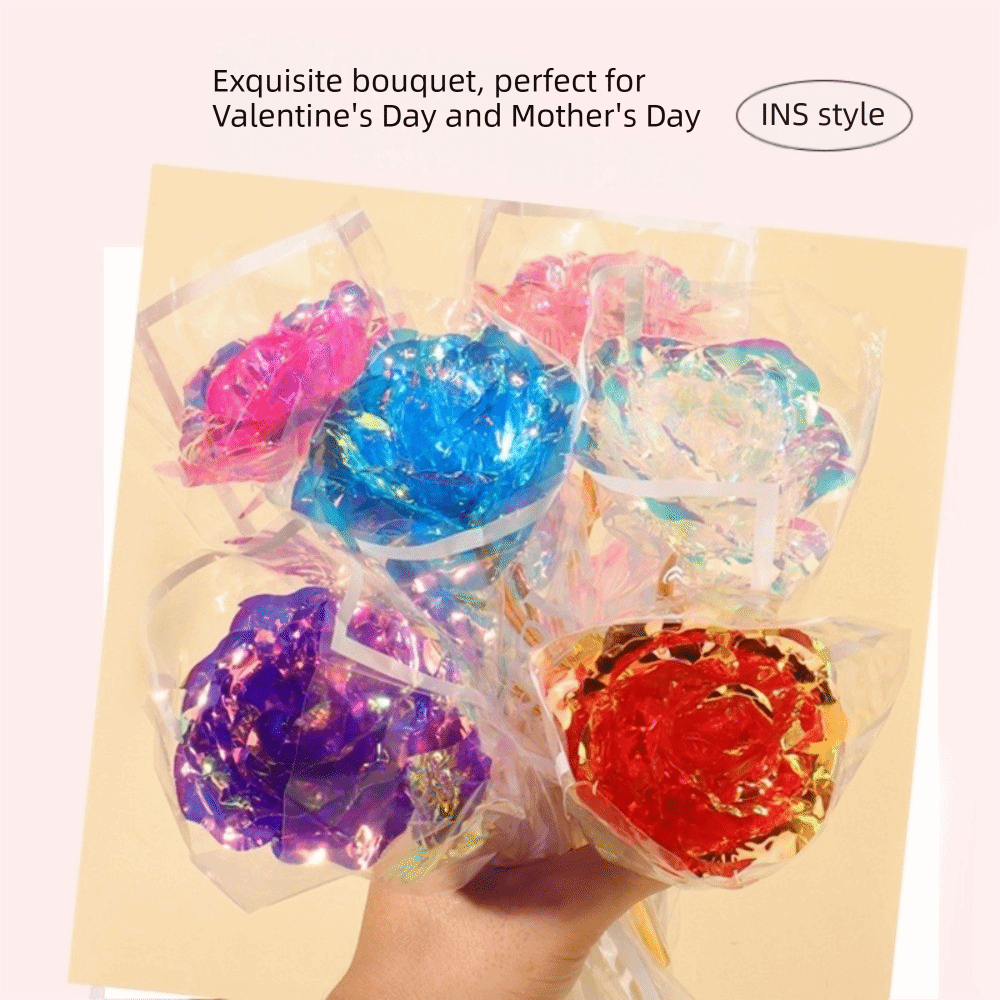 Glowing Gold Foil Rose Flower  - Photography Lighting Simulation avis et prix
