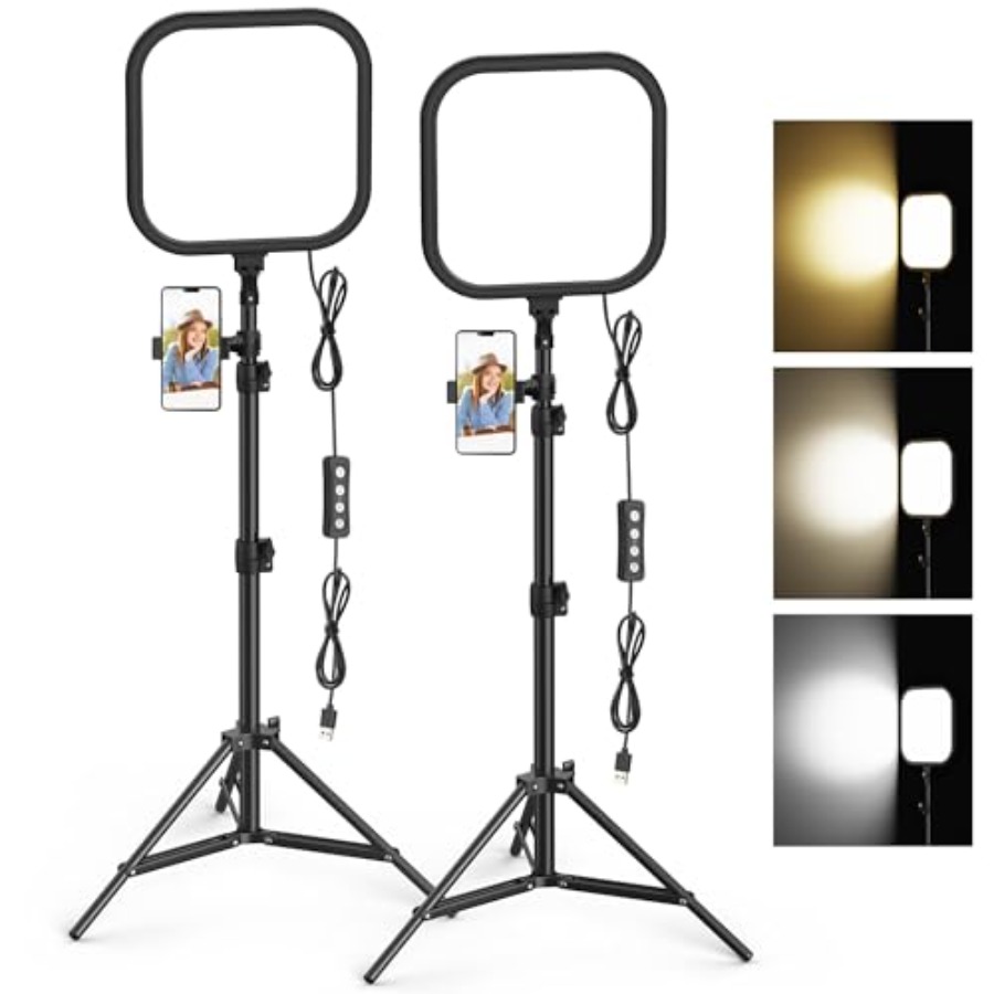 2Pack LED Video Light Kit, 15W - Photography Video Lighting Kit avis et prix